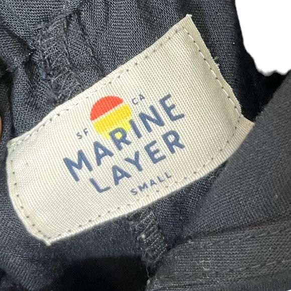 Marine Layer Eloise Open Back Jumpsuit Black Sleeveless Stretch Womens S… - Picture 13 of 13